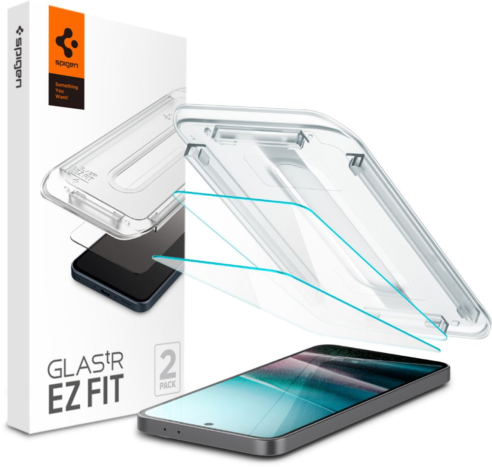 Spigen Glas.TR "Ez Fit" Temperēta Stikla 2-komplekts viedtālruņa apvalks Samsung Galaxy A36 5G - caurspīdīgs