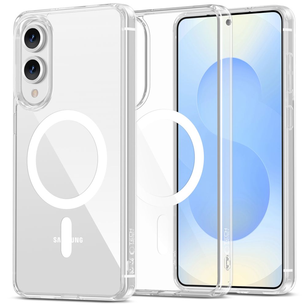 Tech-Protect FlexAir Hybrid MagSafe viedtālruņa apvalks Samsung Galaxy S25 Edge - skaidrs