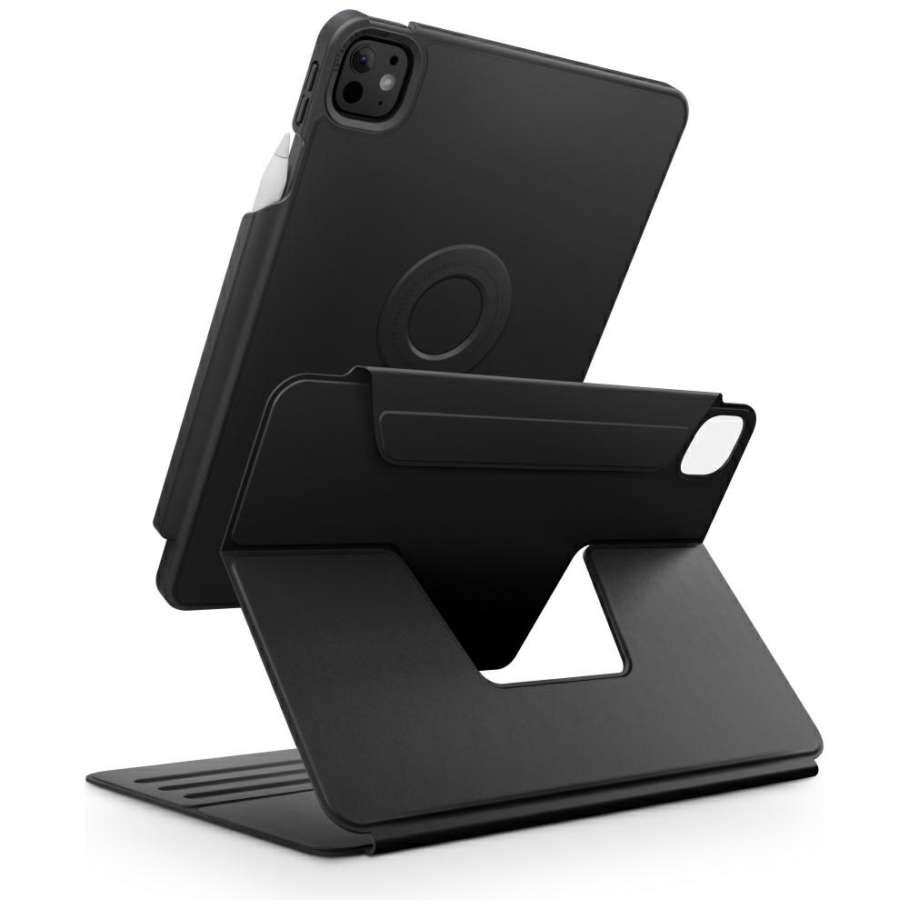 Uniq Rovus Snapmount Magnētiskais 360 Rotējošs Noņemams apvalks iPad Pro 13" 2024 (7. paaudze) - melns
