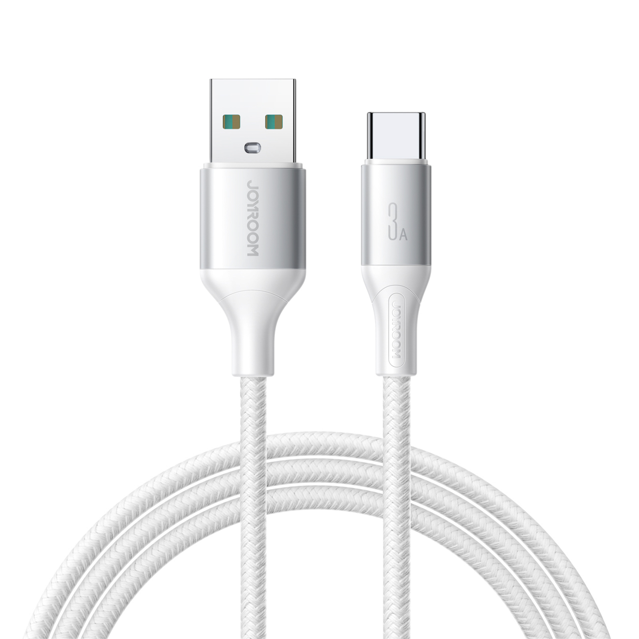 Joyroom S-A28 Flash sērijas 3A USB-A - USB-C kabelis 1m - balts