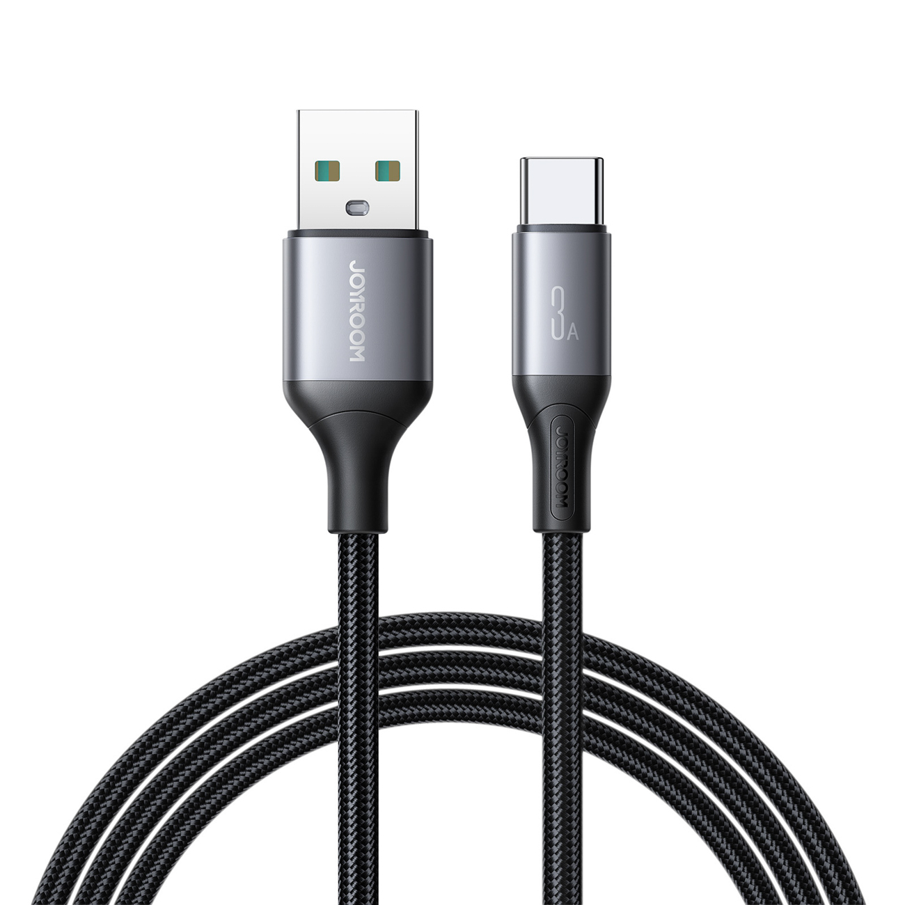 Joyroom S-A28 Flash sērijas 3A USB-A - USB-C kabelis 2m - melns