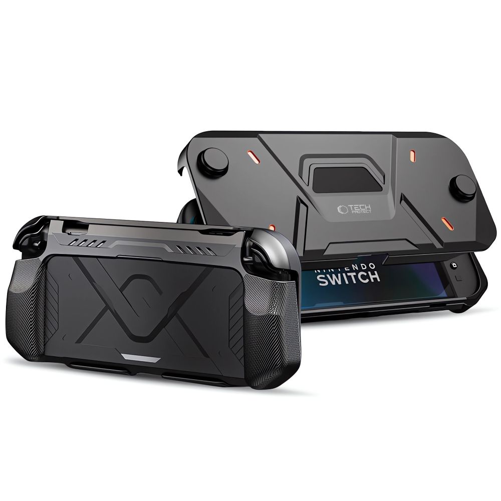 Tech-Protect Carbonox apvalks Nintendo Switch 2 - melns