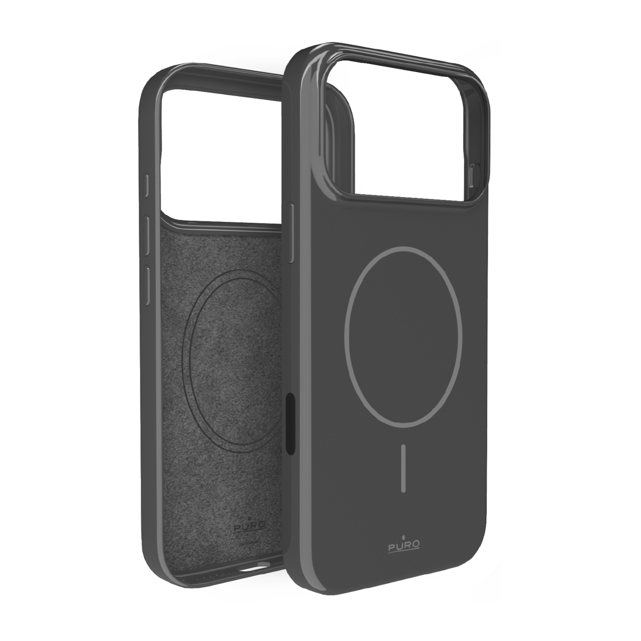 Puro Pulse iPhone 17 Pro polikarbonāta aizsargapvalks - pelēks