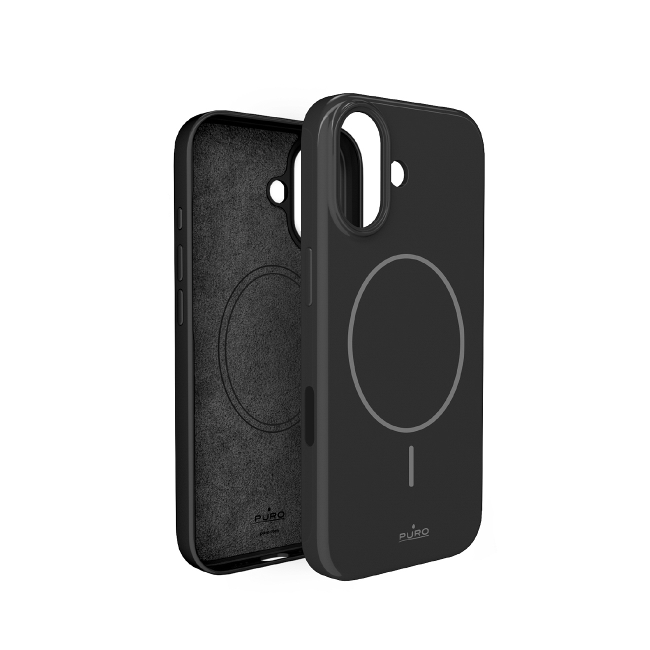 Puro Pulse iPhone 17 aizsargapvalks polikarbonāts - melns