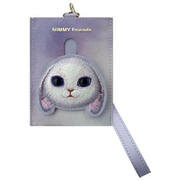Nimmy Big Eyed Pet 2.0 Rabbit Maks kartes turētājs - violeta