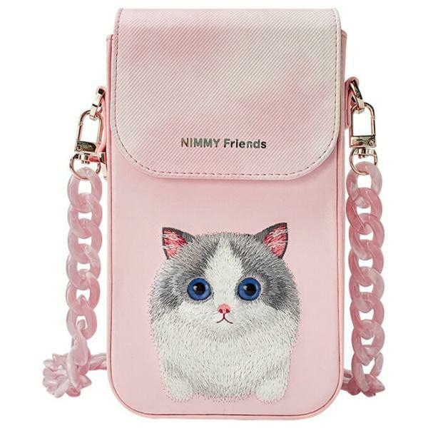 Nimmy Big Eyed Pet 2.0 Kaķis Viedtālruņa apvalks - rozā