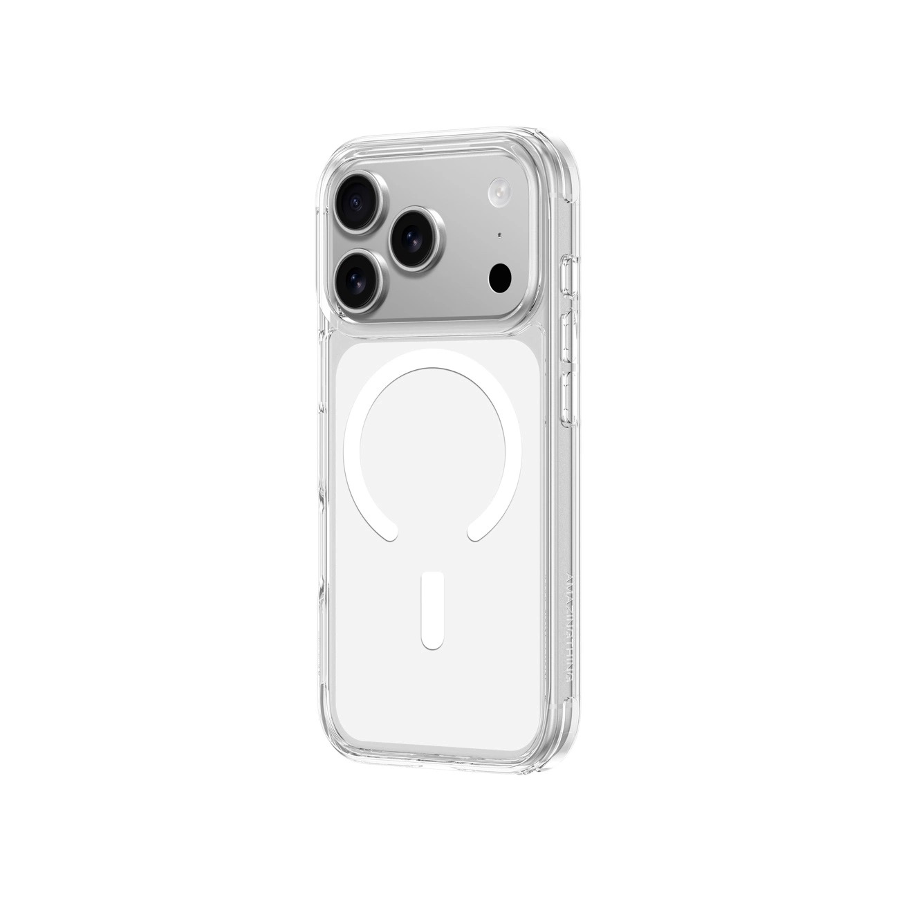 AmazingThing Titan Pro viedtālruņa apvalks iPhone 17 Pro, saderīgs ar MagSafe - caurspīdīgs