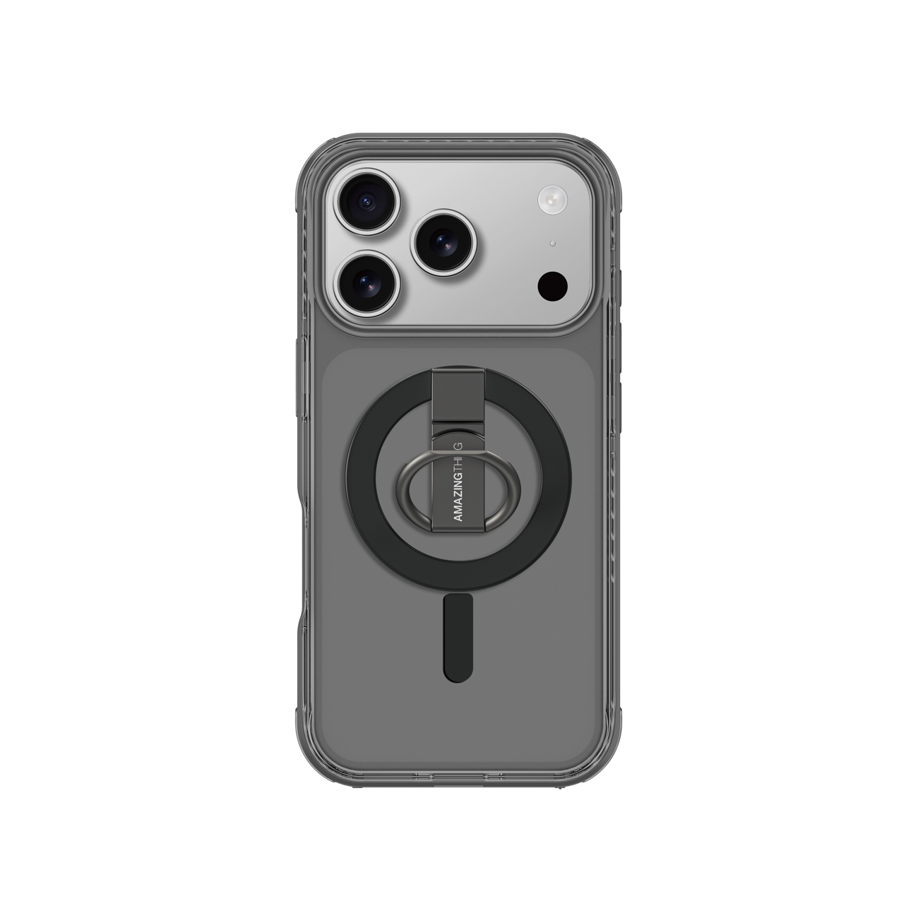 AmazingThing Titan Pro Grip Ring Set Case for iPhone 17 Pro Max Compatible with MagSafe - Black