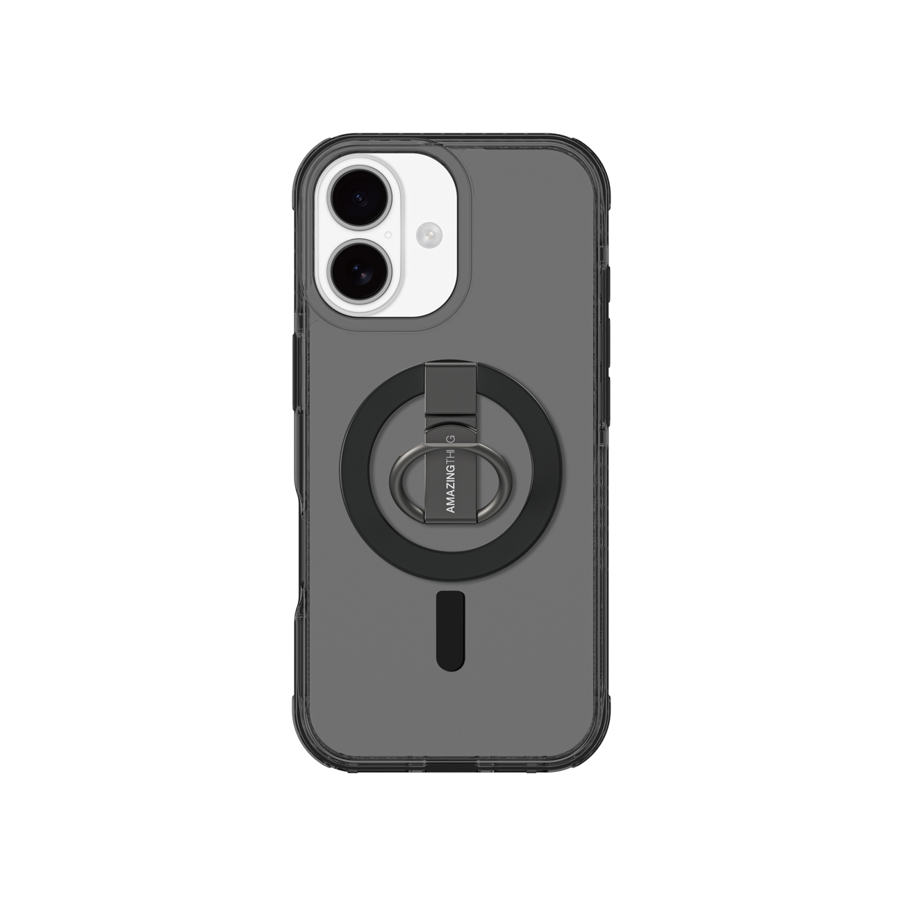 AmazingThing Titan Pro Grip Ring komplekts viedtālruņa apvalks iPhone 17, saderīgs ar MagSafe - melns