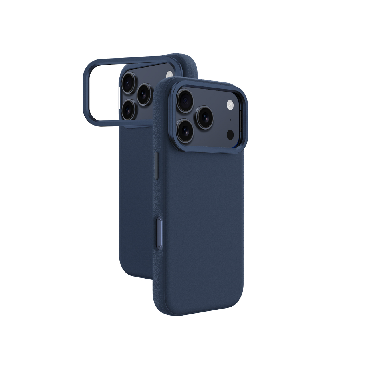 AmazingThing Glamour чехол для iPhone 17 Pro Max с подставкой - синий