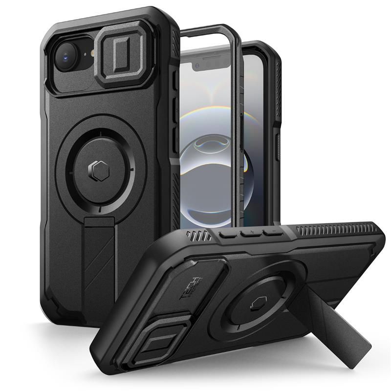 Tech-Protect Kevlar MagSafe apvalks Apple iPhone 16e - melns