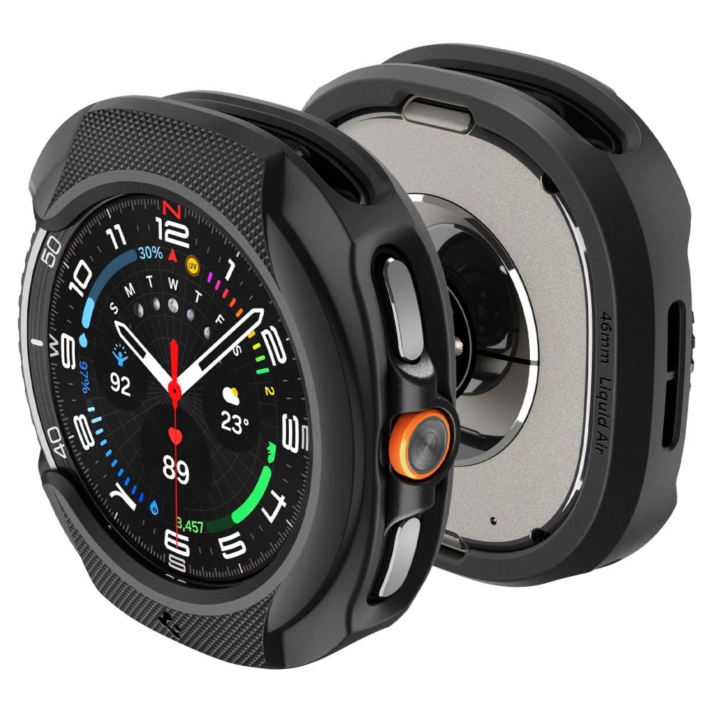 Spigen Liquid Air apvalks pulksteņa Samsung Galaxy Watch 8 Classic 46mm - melns
