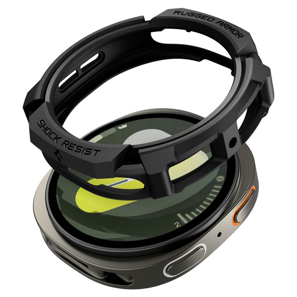 Spigen Rugged Armor viedtālruņa apvalks Samsung Galaxy Watch 8 40mm - matēts melns