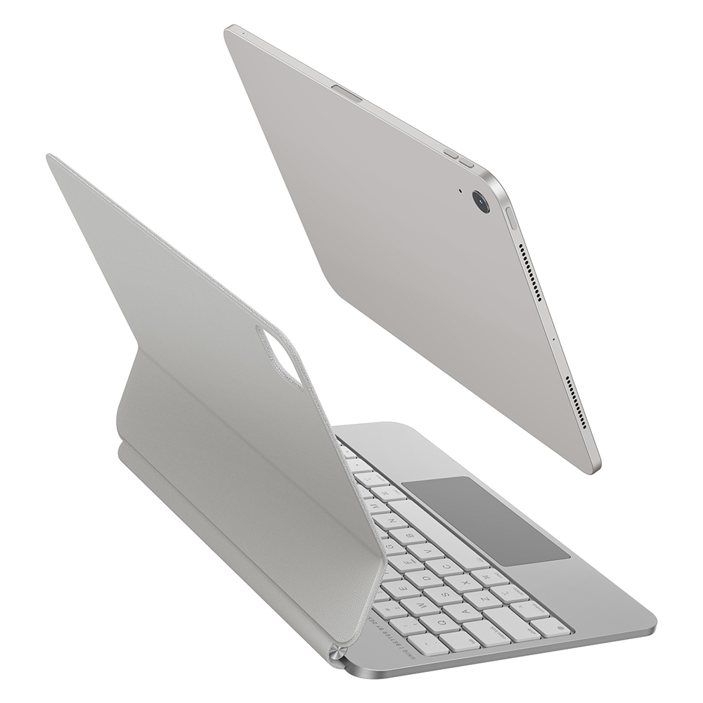 Uniq Venno Pro magnētiskais viedais maciņš ar klaviatūru, paredzēts iPad Air 10.9" (2020/2022) / Pro 11" (2021/2022) / Air 11" (2024/2025/2026) - balts