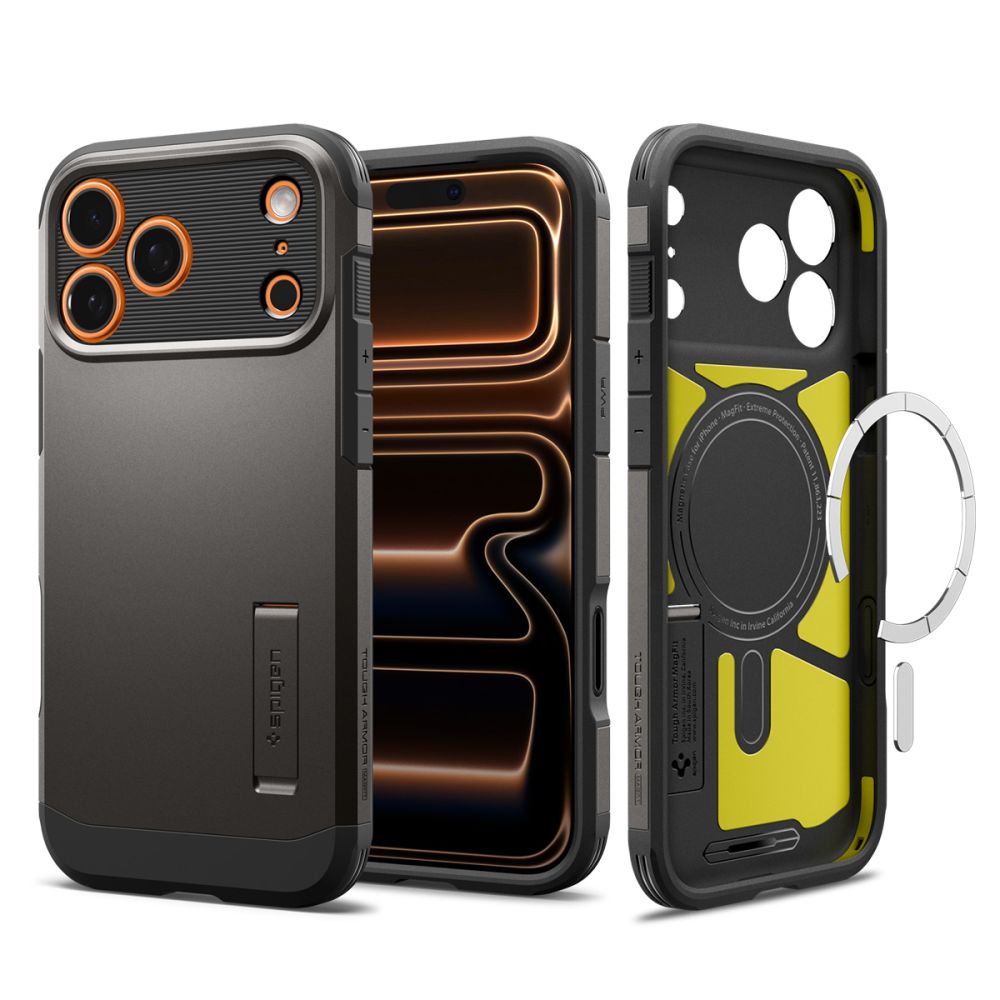 Spigen Tough Armor "T" Magnētiskais viedtālruņa apvalks iPhone 17 Pro Max - Pelēks