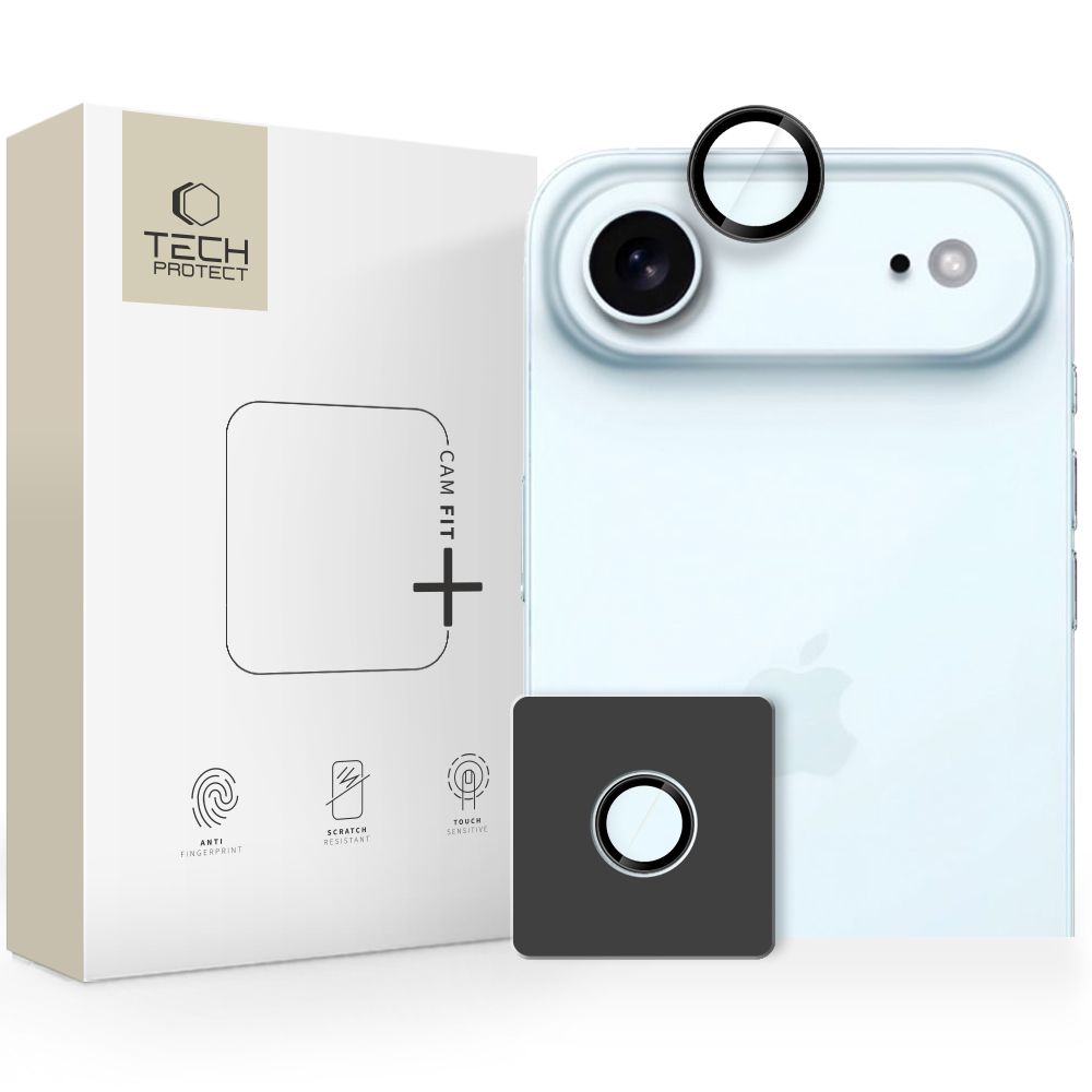 Tech-Protect Camring Fit+ защита камеры для iPhone 17 Air - чёрный