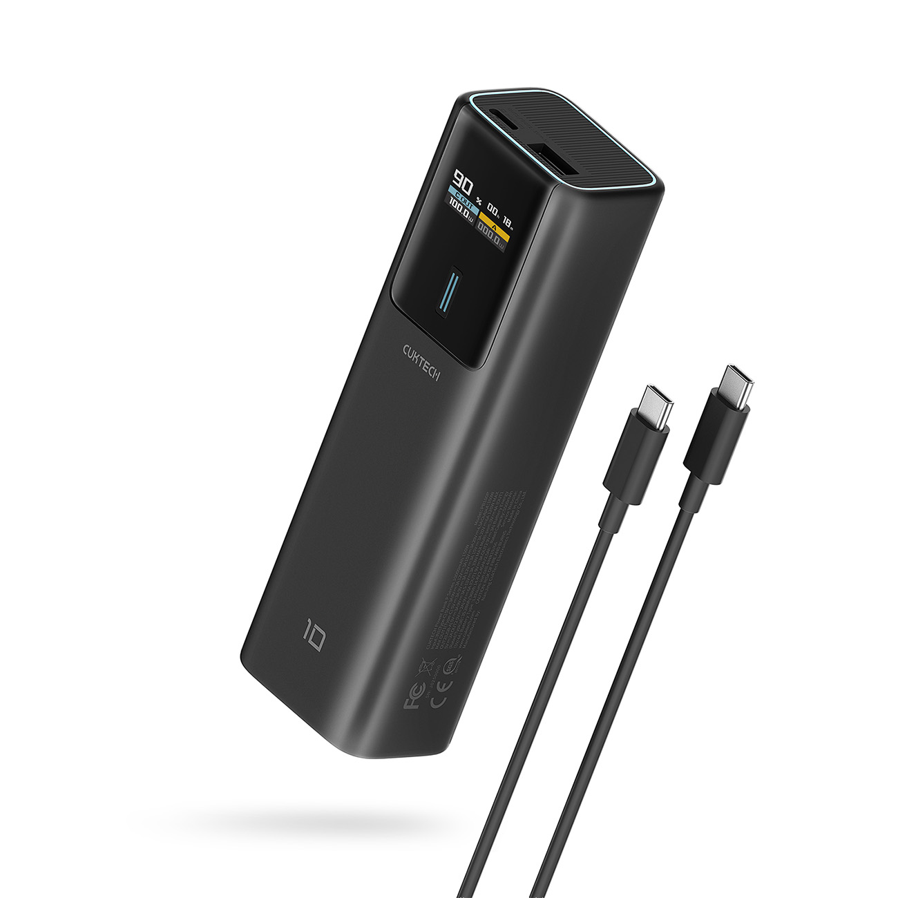 Внешний аккумулятор Cuktech CKPB100PGLBL 150W 10000mAh USB-C USB-A - чёрный