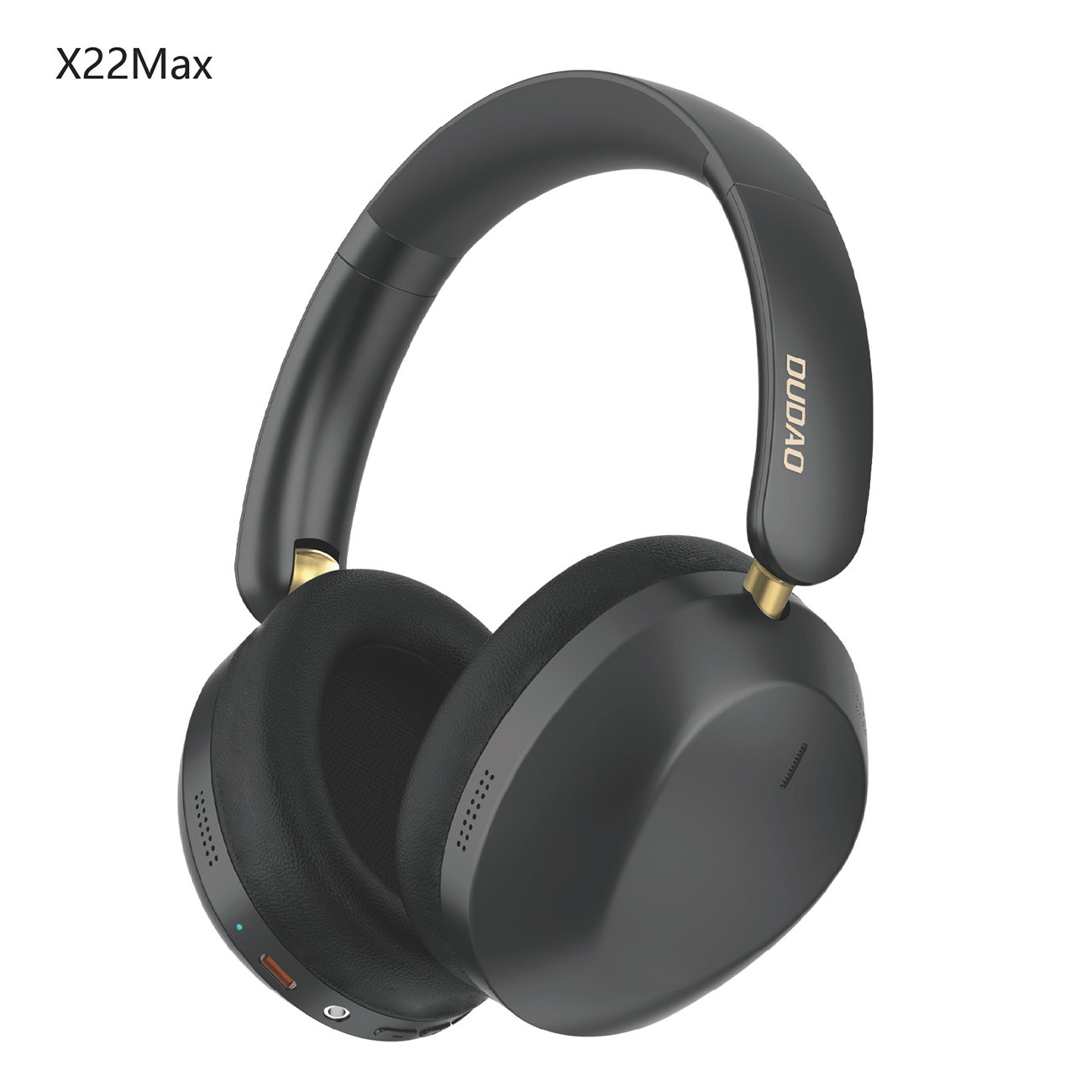 Dudao X22 Max bezvadu Bluetooth austiņas uz ausīm ar ANC - melnas