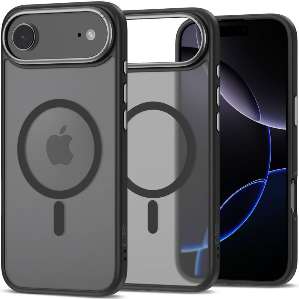 Tech-Protect MagEdge Magnētiskais viedtālruņa apvalks iPhone 17 Air - matēts melns