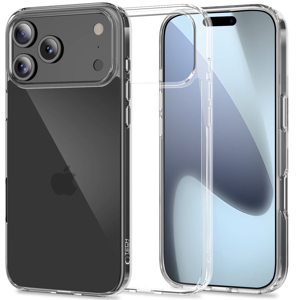 Tech-Protect FlexAir Hybrid viedtālruņa apvalks iPhone 17 Pro Max - caurspīdīgs