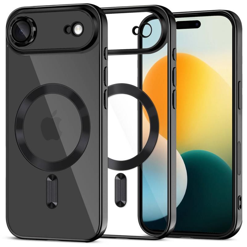 Tech-Protect MagFlex Magnētiskais viedtālruņa apvalks iPhone 17 Air - Caurspīdīgs melns
