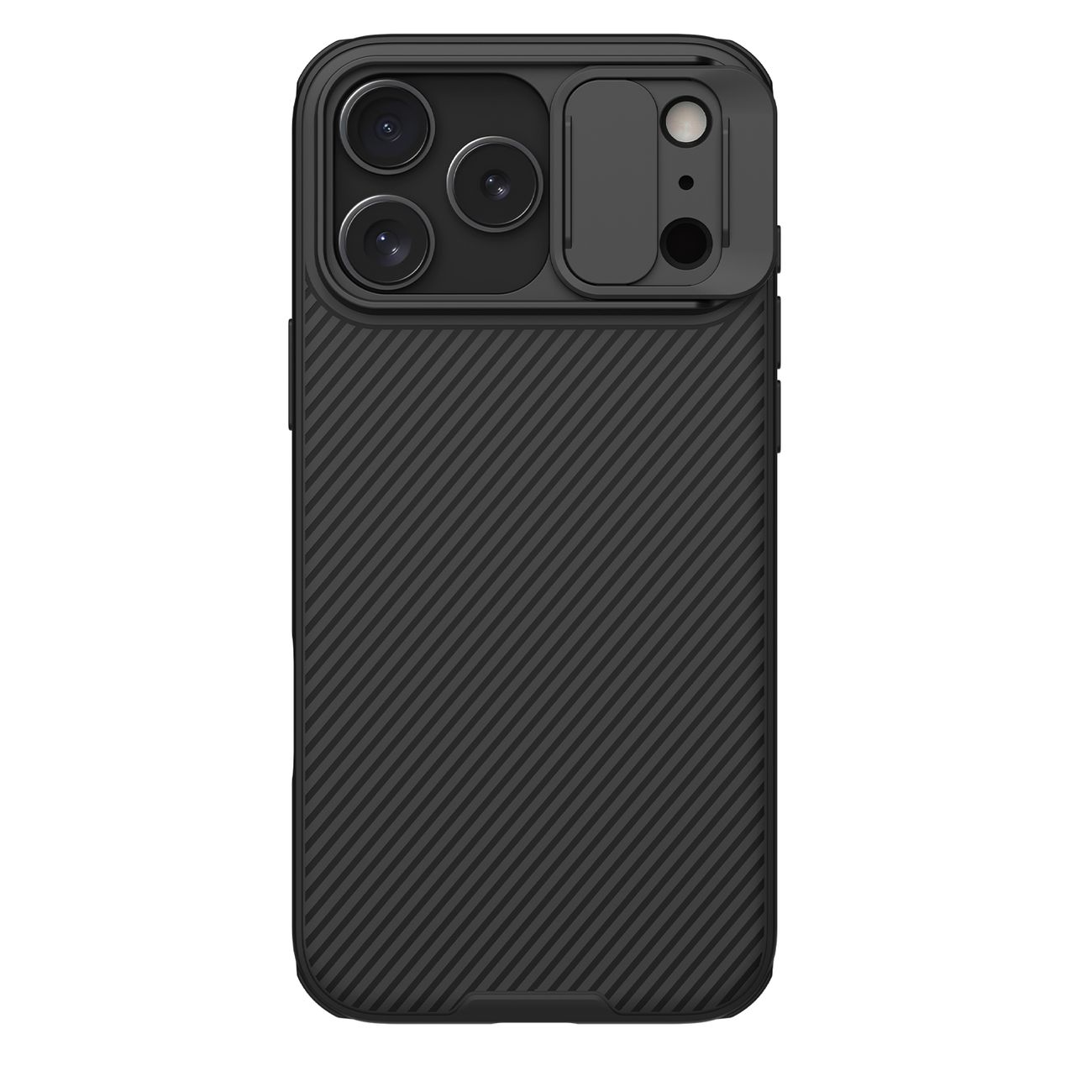 Nillkin CamShield Pro Magnētiskais viedtālruņa apvalks saderīgs ar MagSafe iPhone 17 Pro Max - melns