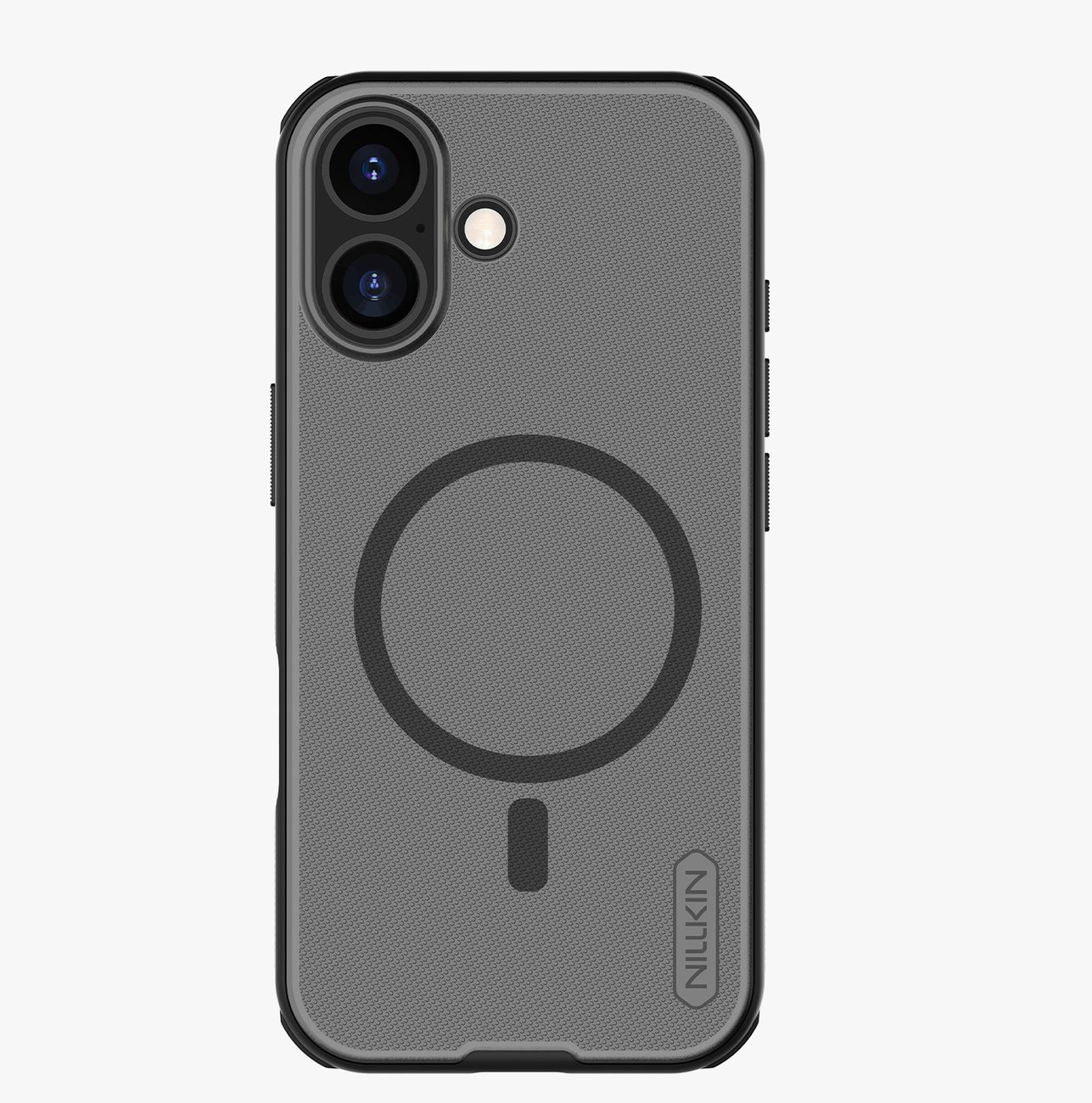 Nillkin Super Frosted Shield Pro Magnētiskais viedtālruņa apvalks saderīgs ar MagSafe iPhone 17 - caurspīdīgs melns