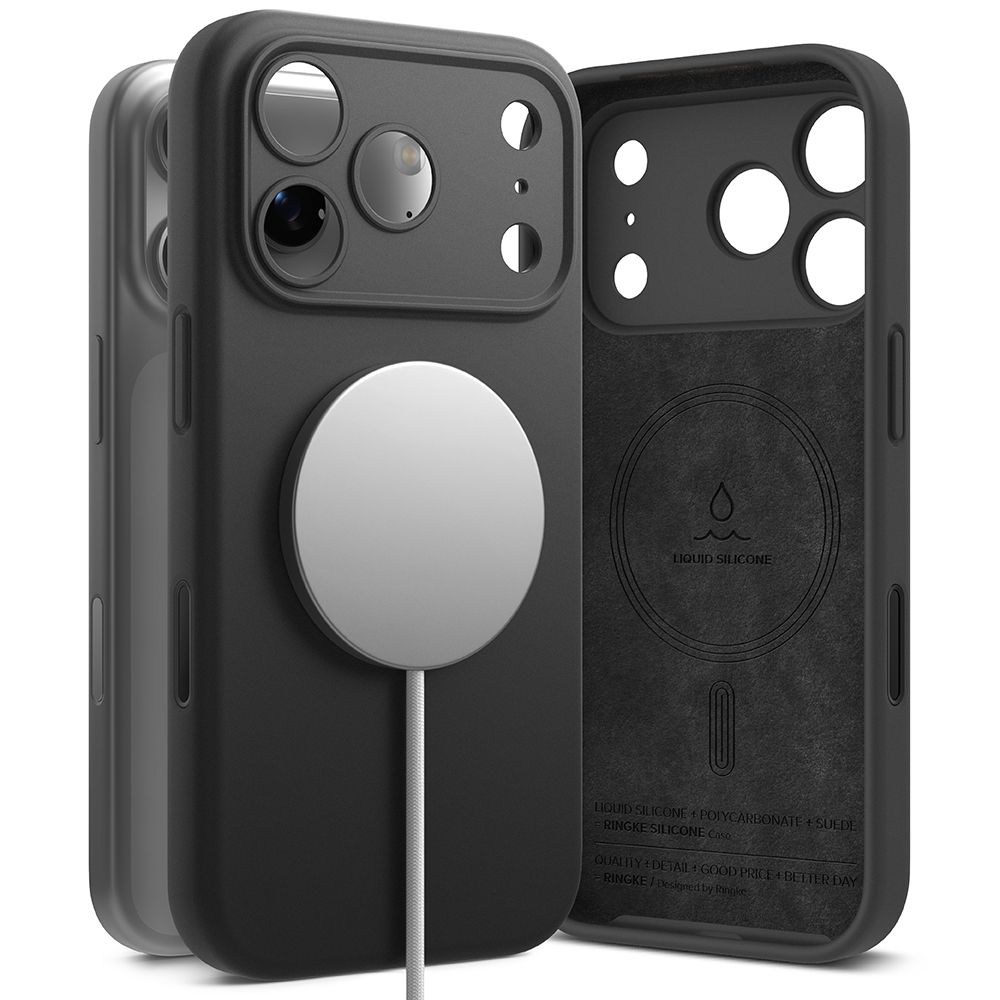 Ringke Silikona Magnētiskais MagSafe apvalks iPhone 17 Pro – violets