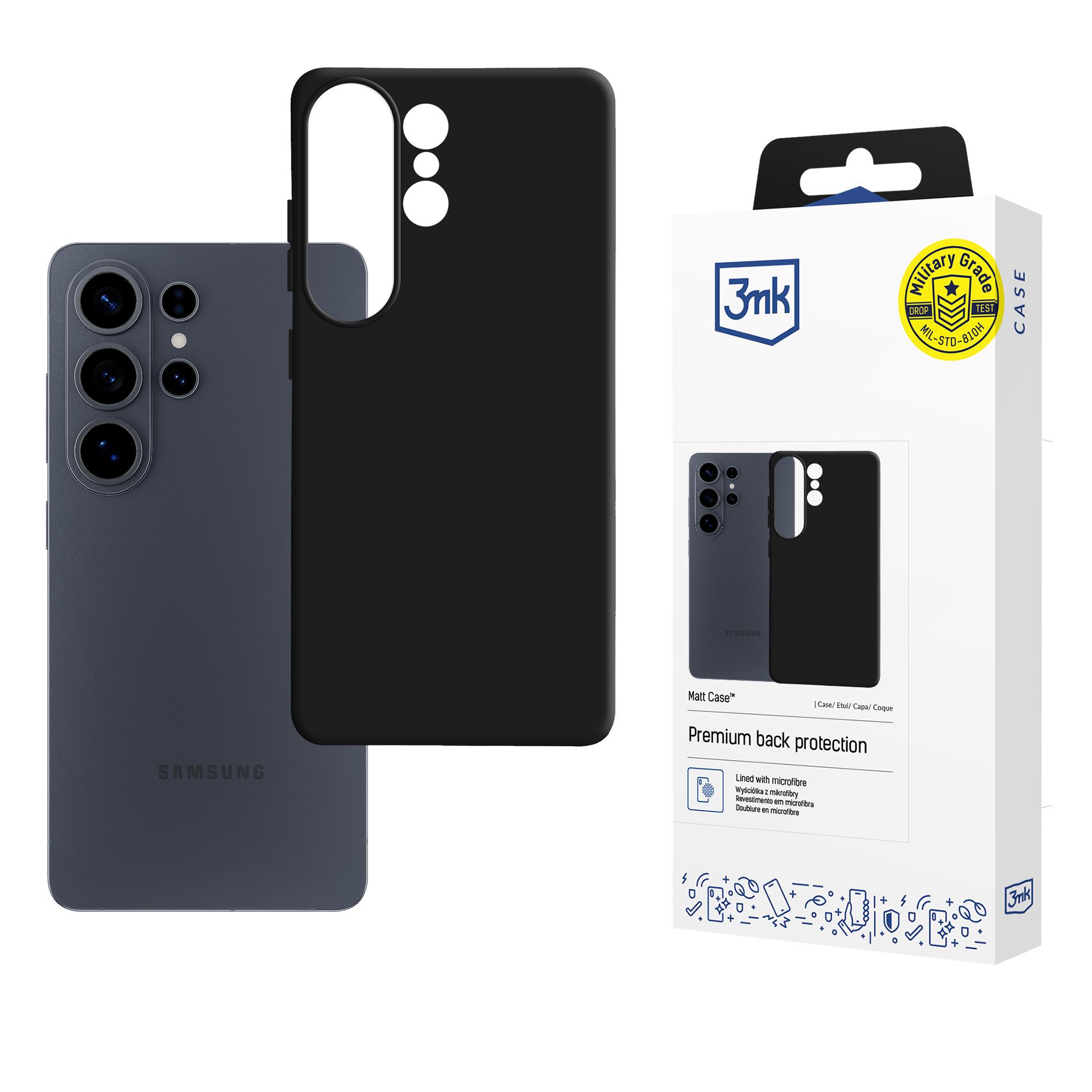 3mk Matt Case for Samsung Galaxy S26 Ultra - Matēts melns