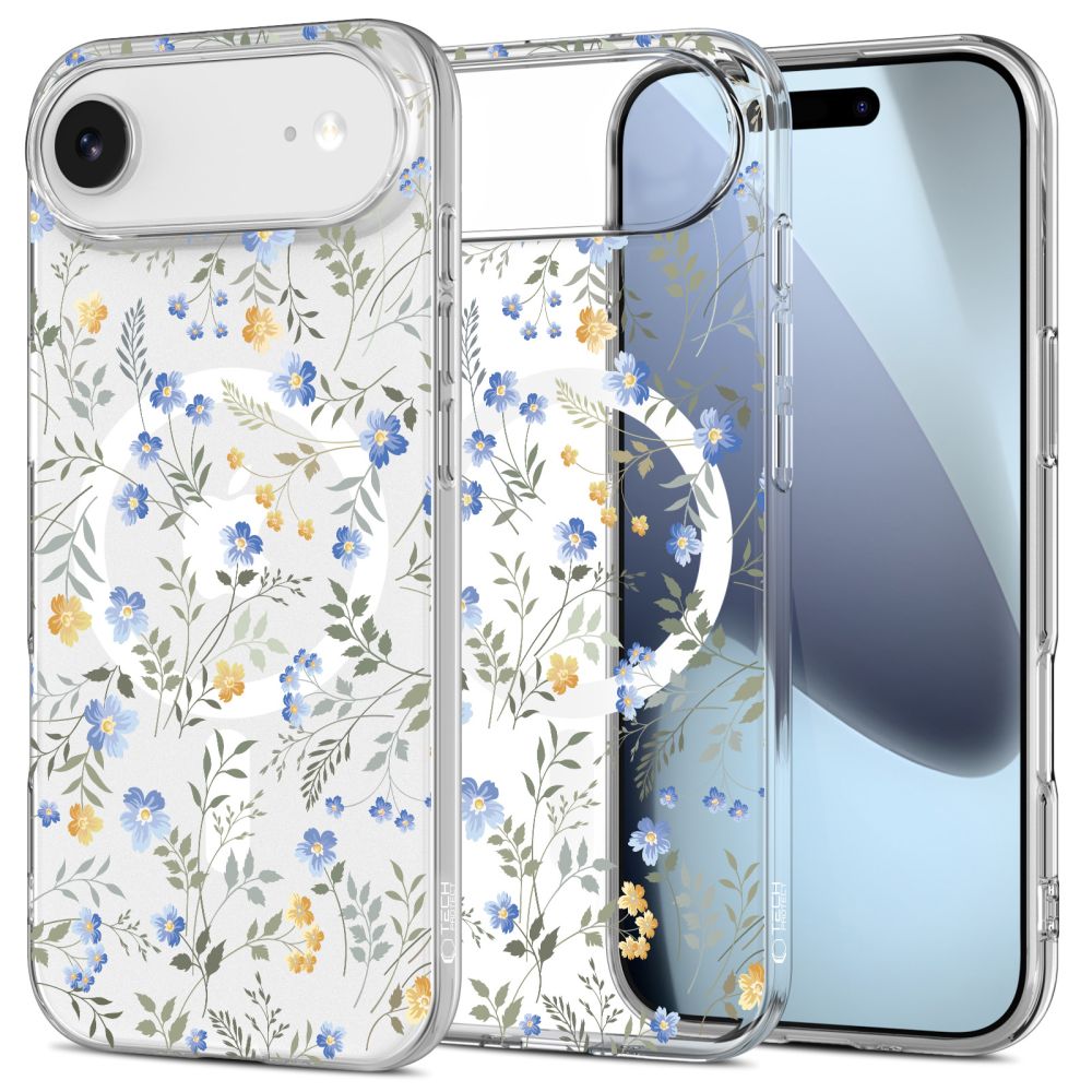 Tech-Protect FlexAir Magnētiskais viedtālruņa apvalks iPhone 17 Air - Margrietiņas ar lapām