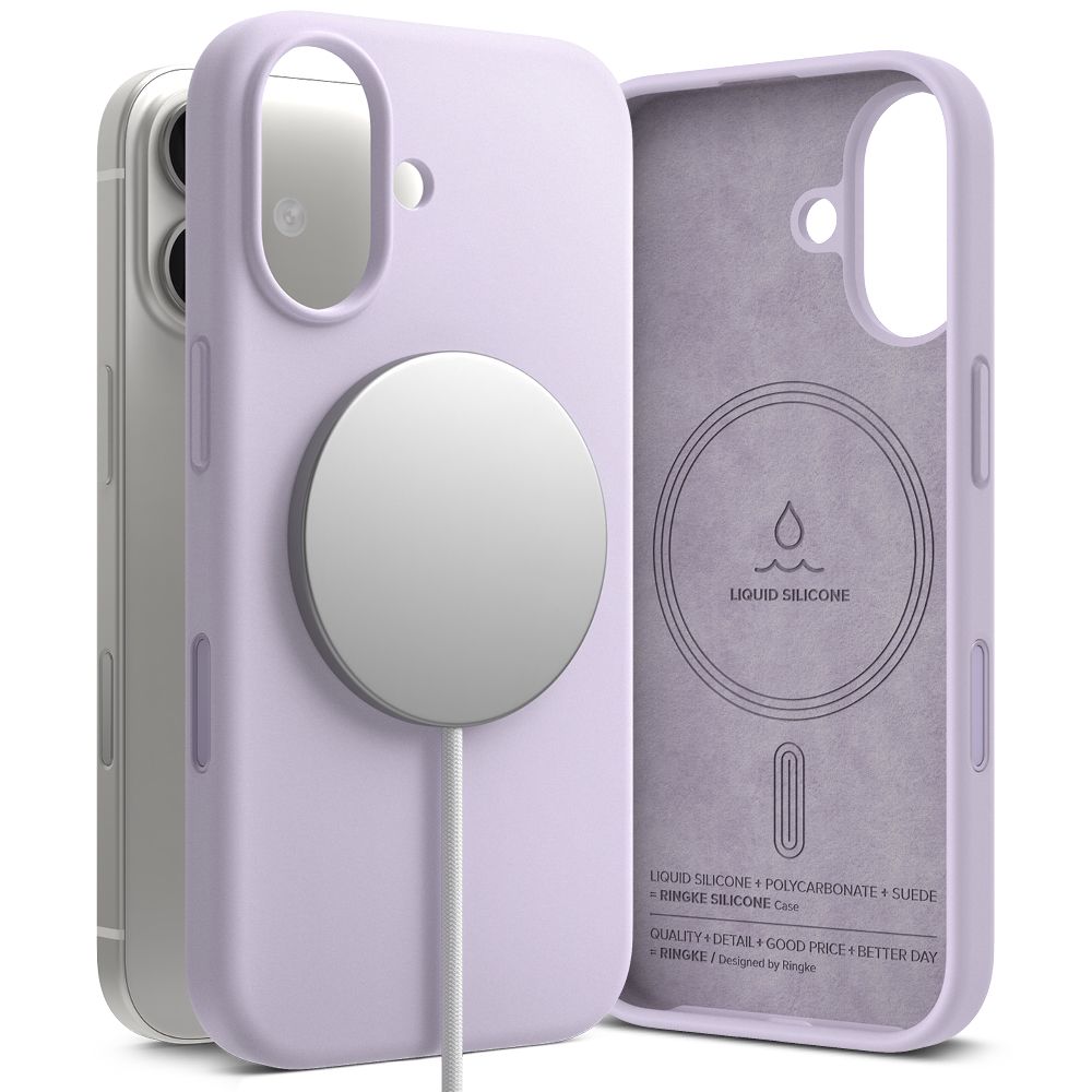 Ringke Silikona Magnētiskais viedtālruņa apvalks iPhone 17 - Violets