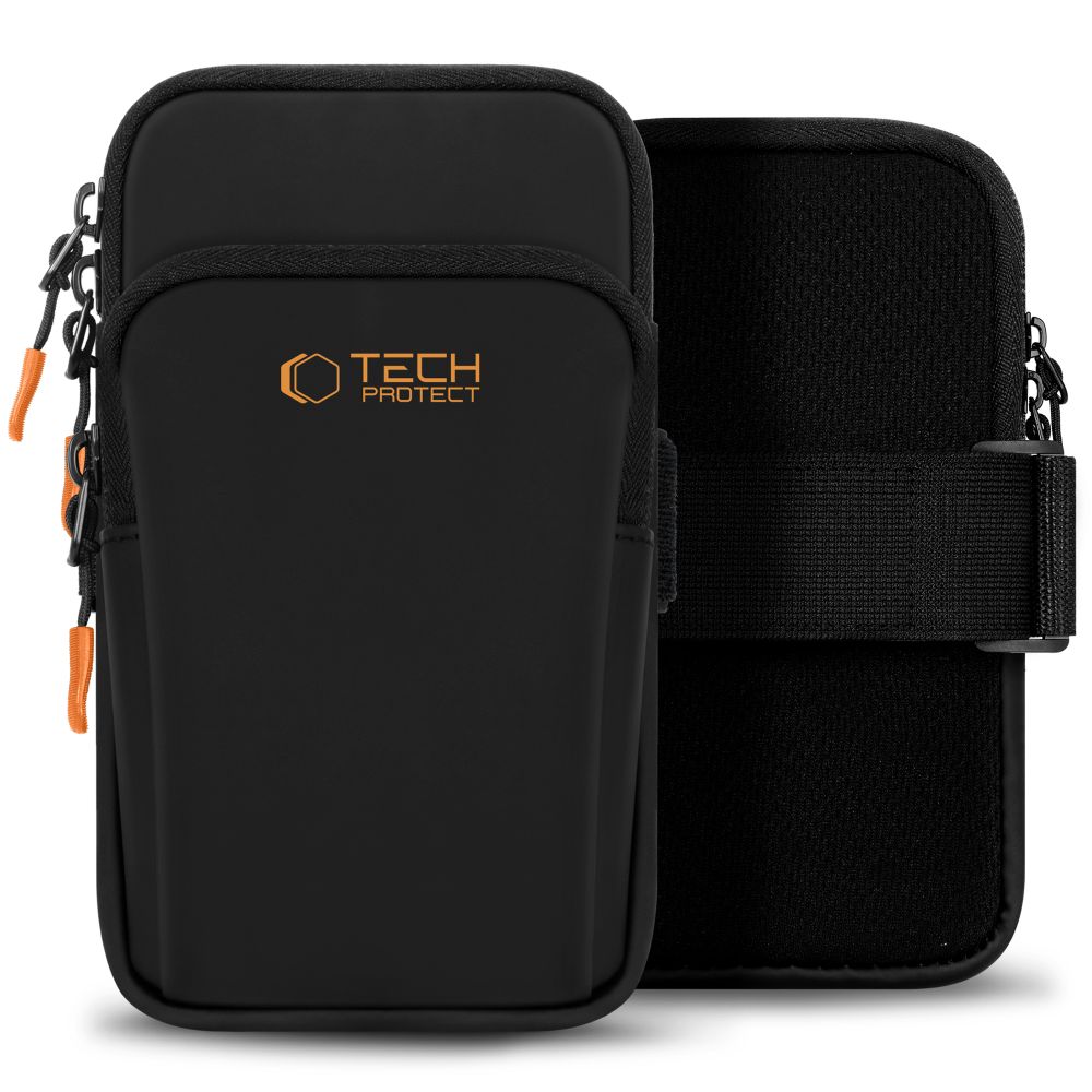 Tech-Protect M7 Universālais sporta apvalks - Melns un oranžs