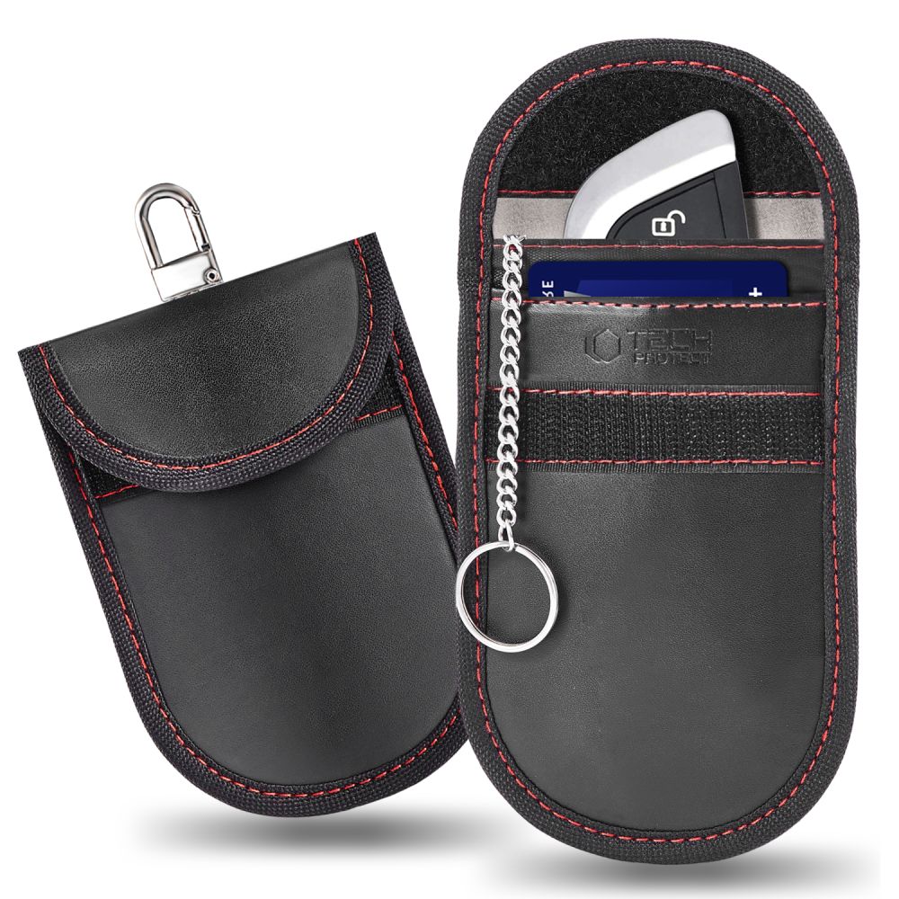 Tech-Protect KLR100 RFID apvalks melns un sarkans