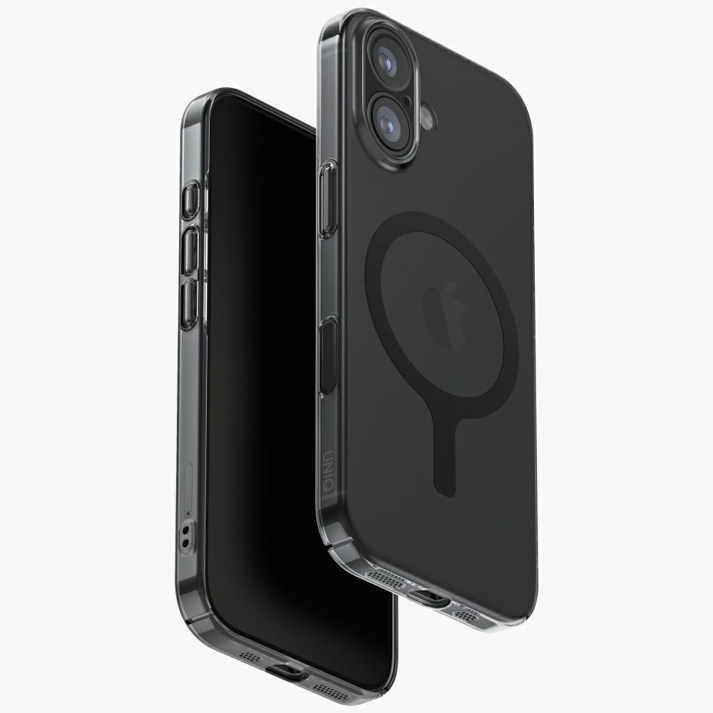Uniq Airsuit uzlādes viedtālruņa apvalks iPhone 17 Magclick - melns