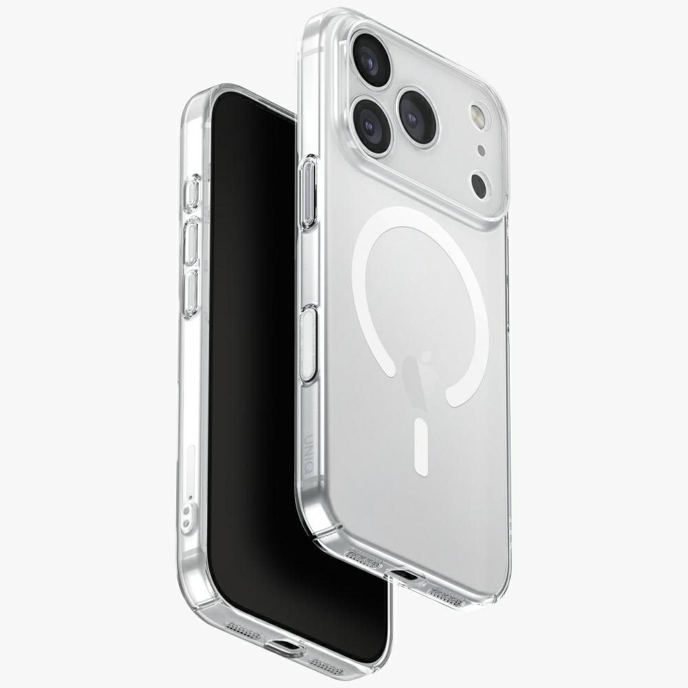 Uniq Airsuit Magnētiskais uzlādes viedtālruņa apvalks iPhone 17 Pro - Caurspīdīgs