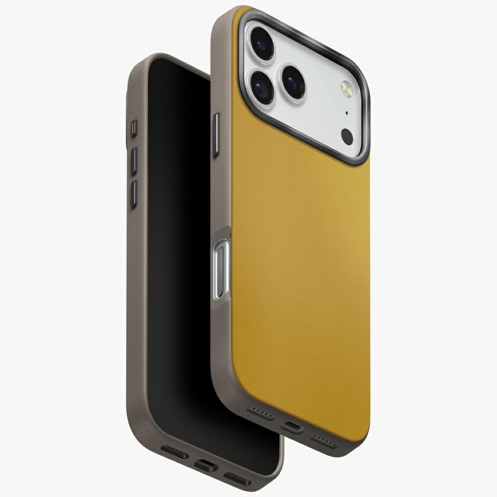 Uniq Lyden DS Viedtālruņa apvalks iPhone 17 Pro Max Magnētiskā uzlāde - Dzeltens-Pelēks