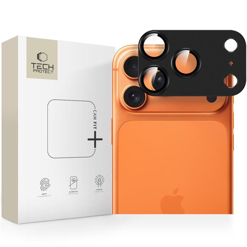 Tech-Protect Camfull Fit+ защита камеры для iPhone 17 Pro Max - чёрный