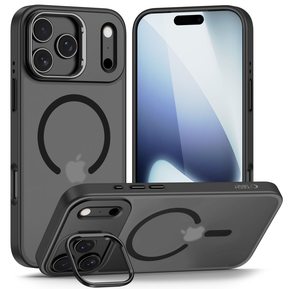 Tech-Protect MagStand MagSafe viedtālruņa apvalks iPhone 17 Pro Max - matēts melns