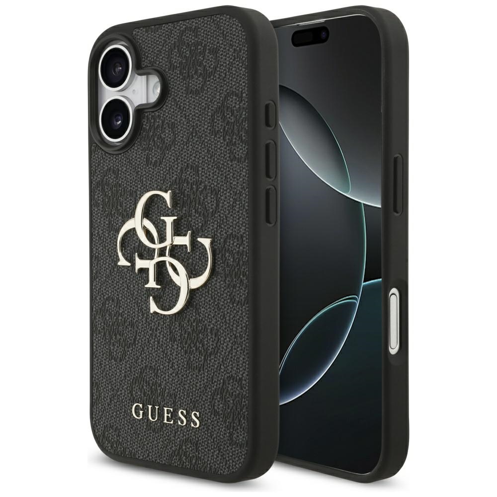 Guess 4G ar lielu logotipu viedtālruņa apvalks iPhone 17 - melns
