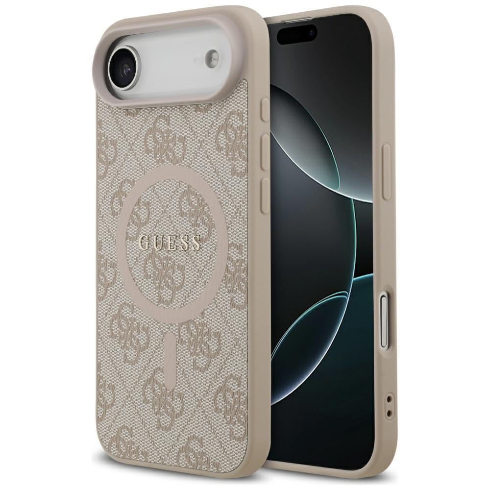 Guess 4G Ring Classic Logo MagSafe futrālis iPhone 17 Air - Rozā krāsā