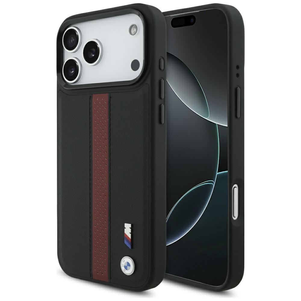 BMW M Perforated Stripe Logo MagSafe Чехол для iPhone 17 Pro Max - красный