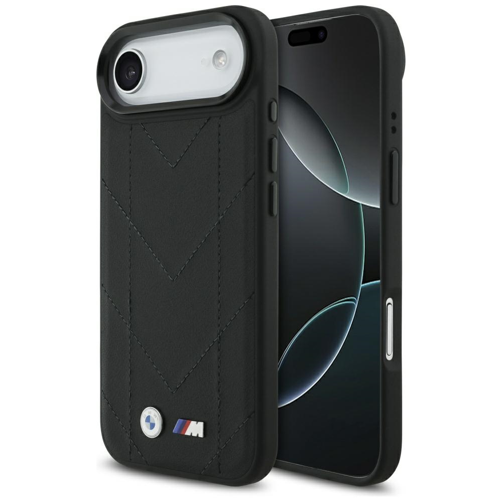 BMW M klostēts logotips Magnētiskais apvalks iPhone 17 Air - melns