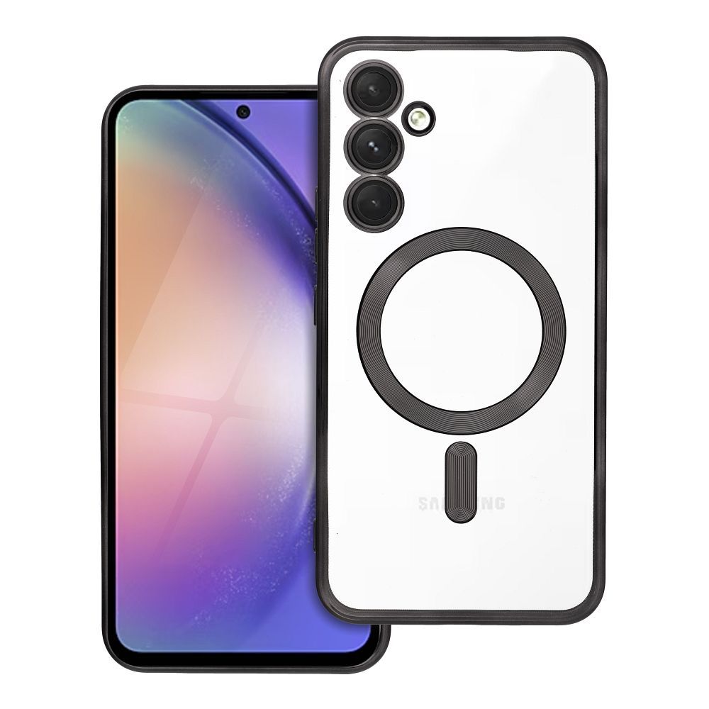 ELECTRO MAG COVER magnētiskais viedtālruņa apvalks, savietojams ar MagSafe, paredzēts SAMSUNG A54, melns