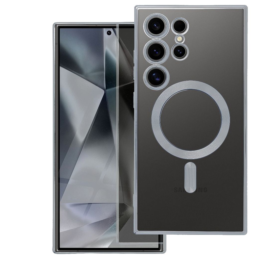 ELECTRO MAG COVER korpuss saderīgs ar MagSafe priekš SAMSUNG A37 sudraba krāsā