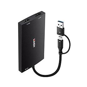 Konvertors USB-C/A uz HDMI 43430 Lindy