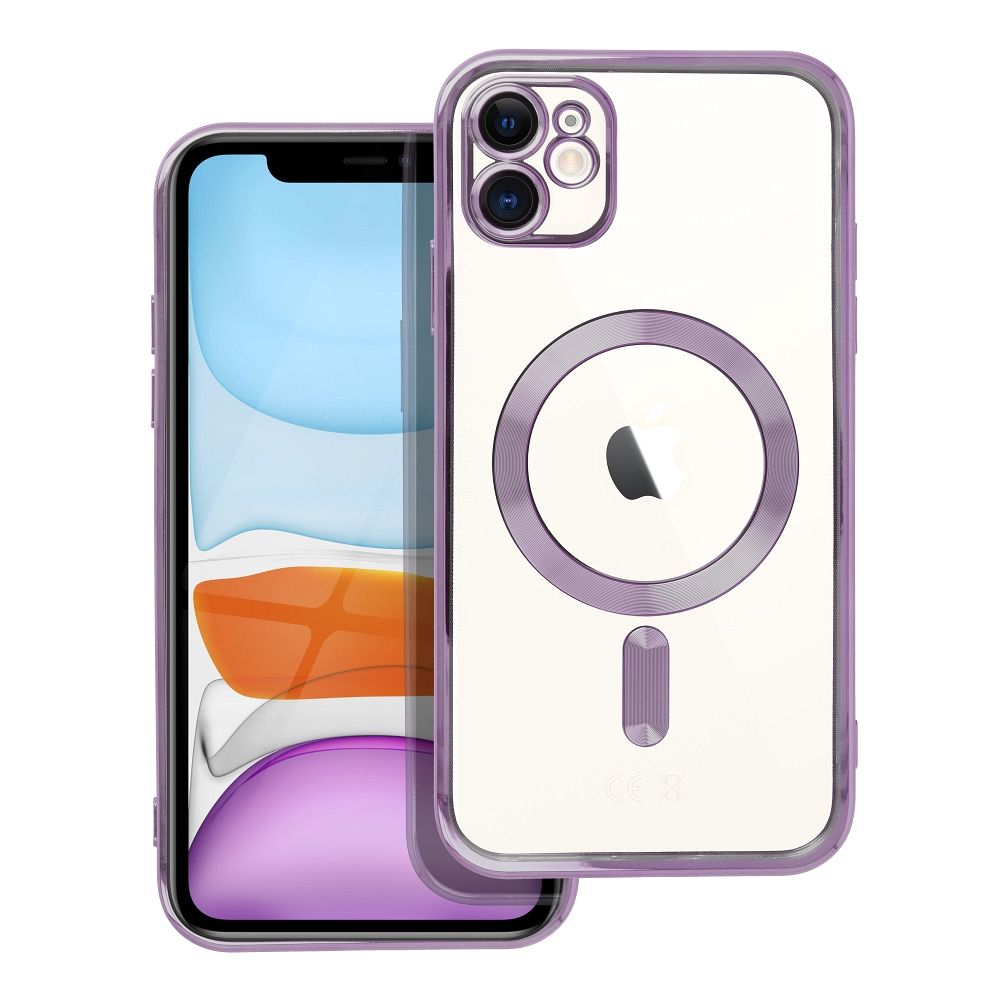 ELECTRO MAG COVER viedtālruņa apvalks, saderīgs ar MagSafe – iPhone 11, tumši violets