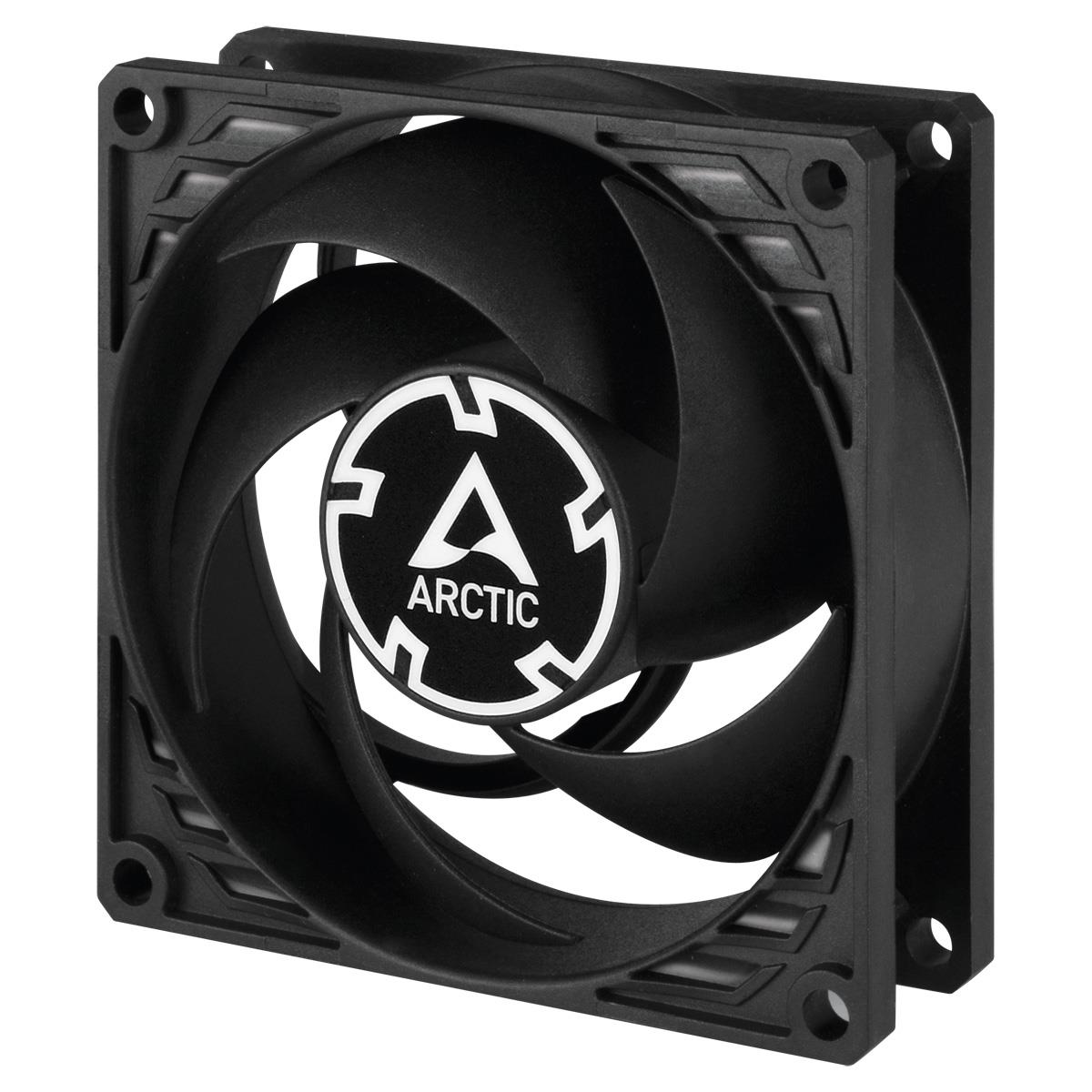 ARCTIC P8 PWM PST Pressure-Optimised Fan, 4-pin, 80mm, Melns