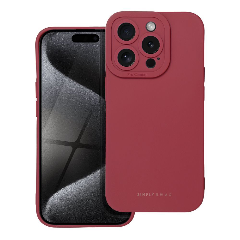 ROAR viedtālruņa apvalks LUNA iPhone 15 Pro Sarkana