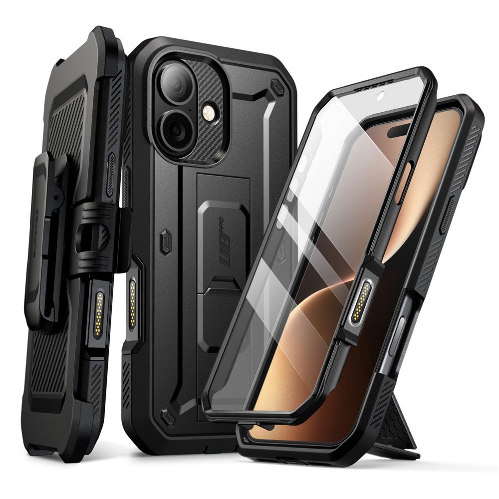 Supcase UB Pro viedtālruņa apvalks iPhone 17 - melns