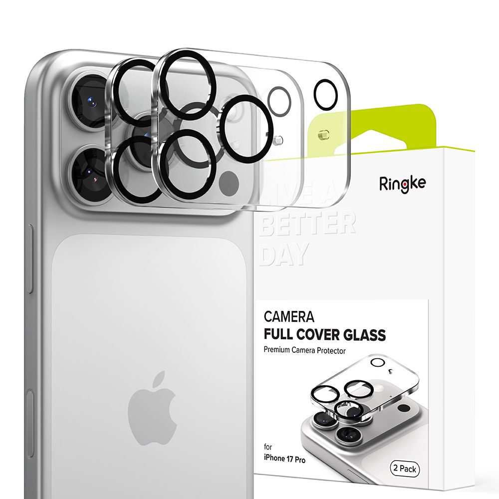 Ringke pilna kameras pārsega 2 daļu komplekts iPhone 17 Pro - melns